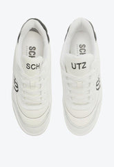 Tênis Logomania Branco Couro S 20672 0059 0001 Schutz